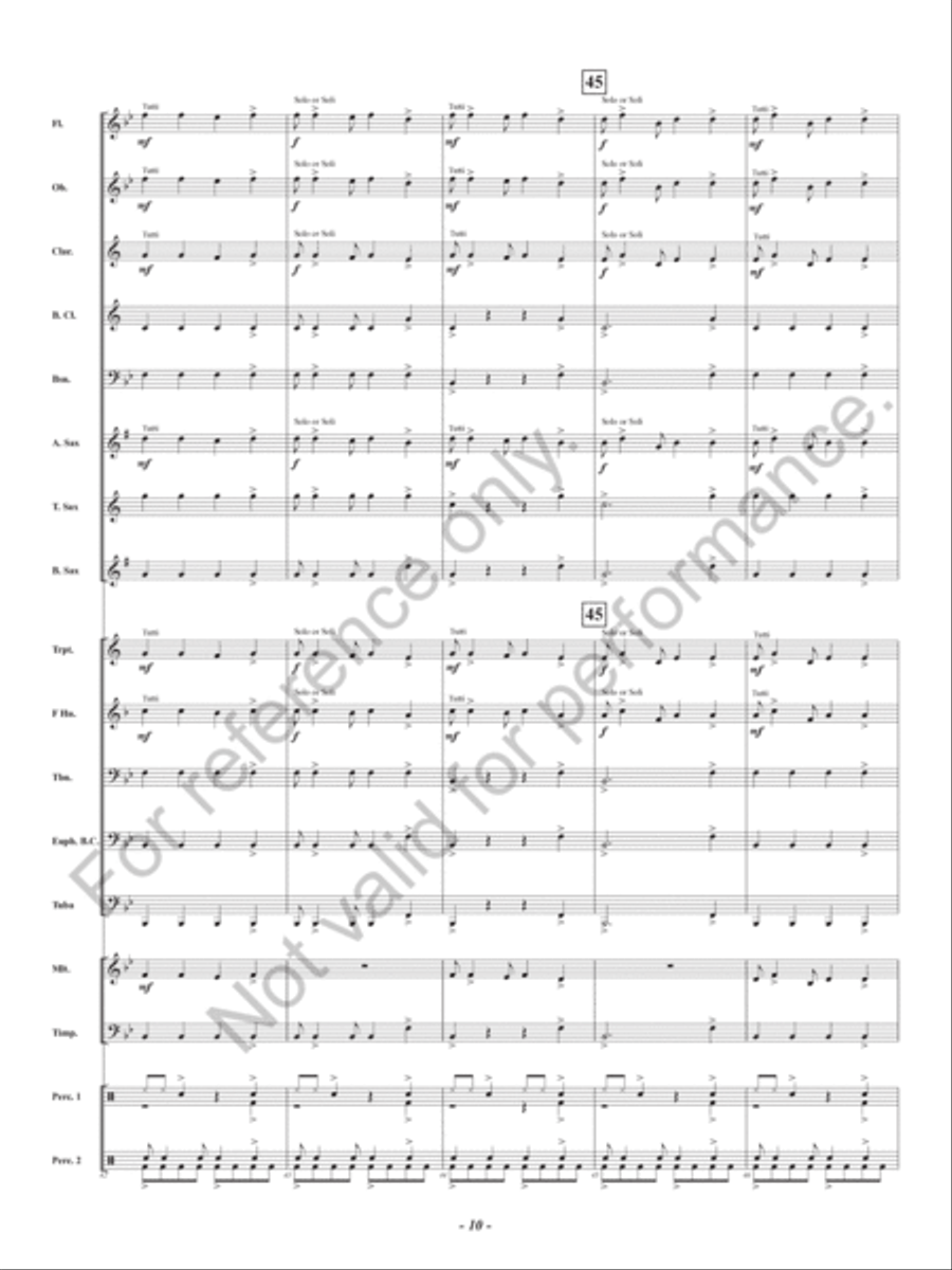 Kye Kye Kule Concert Band scores gallery preview page 11