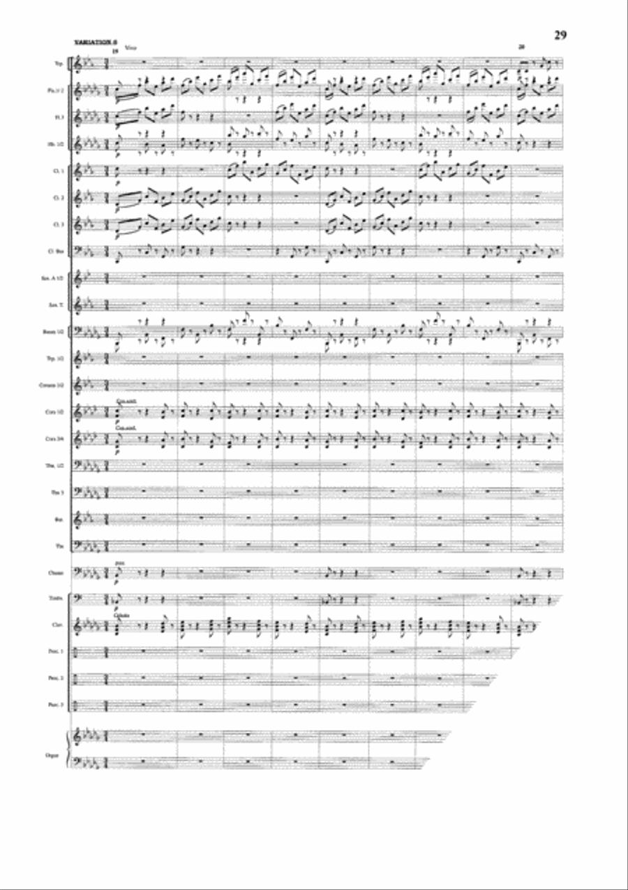 Thema und Variationen Concert Band scores gallery preview page 10