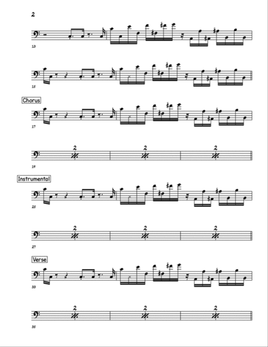 On The Serious Side Bass Guitar scores gallery preview page 2