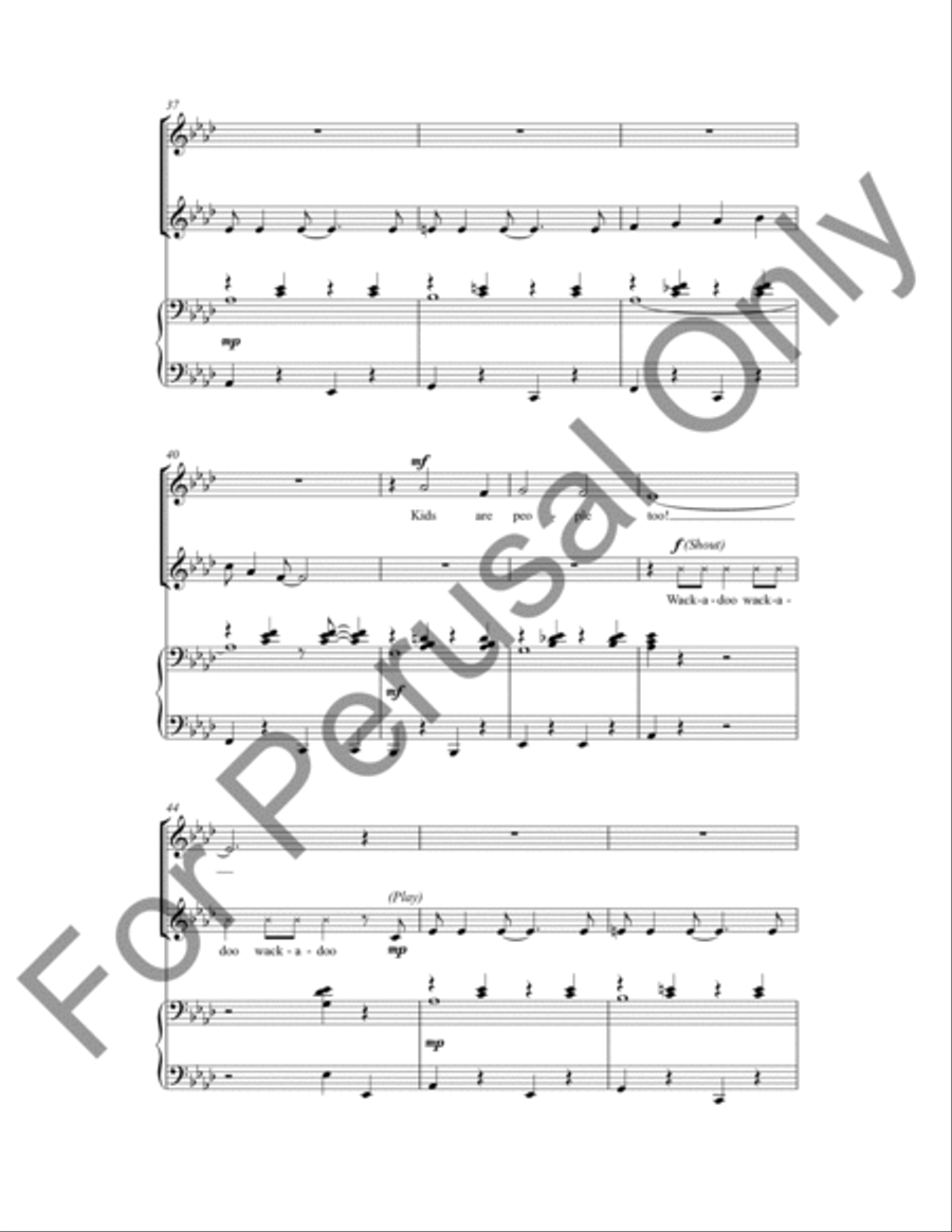 Kids Are People Too! Unison Choir scores gallery preview page 6