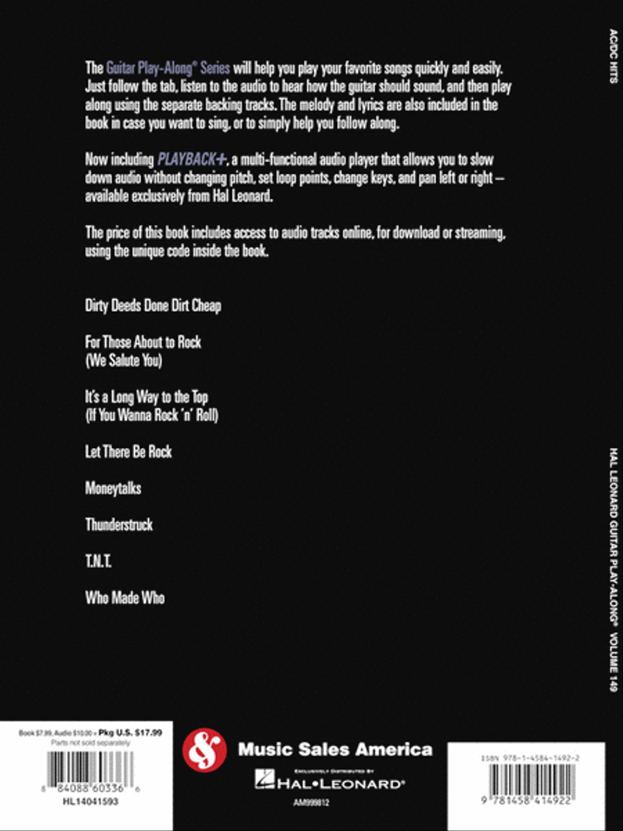 AC/DC Hits Guitar Tablature scores gallery preview page 9