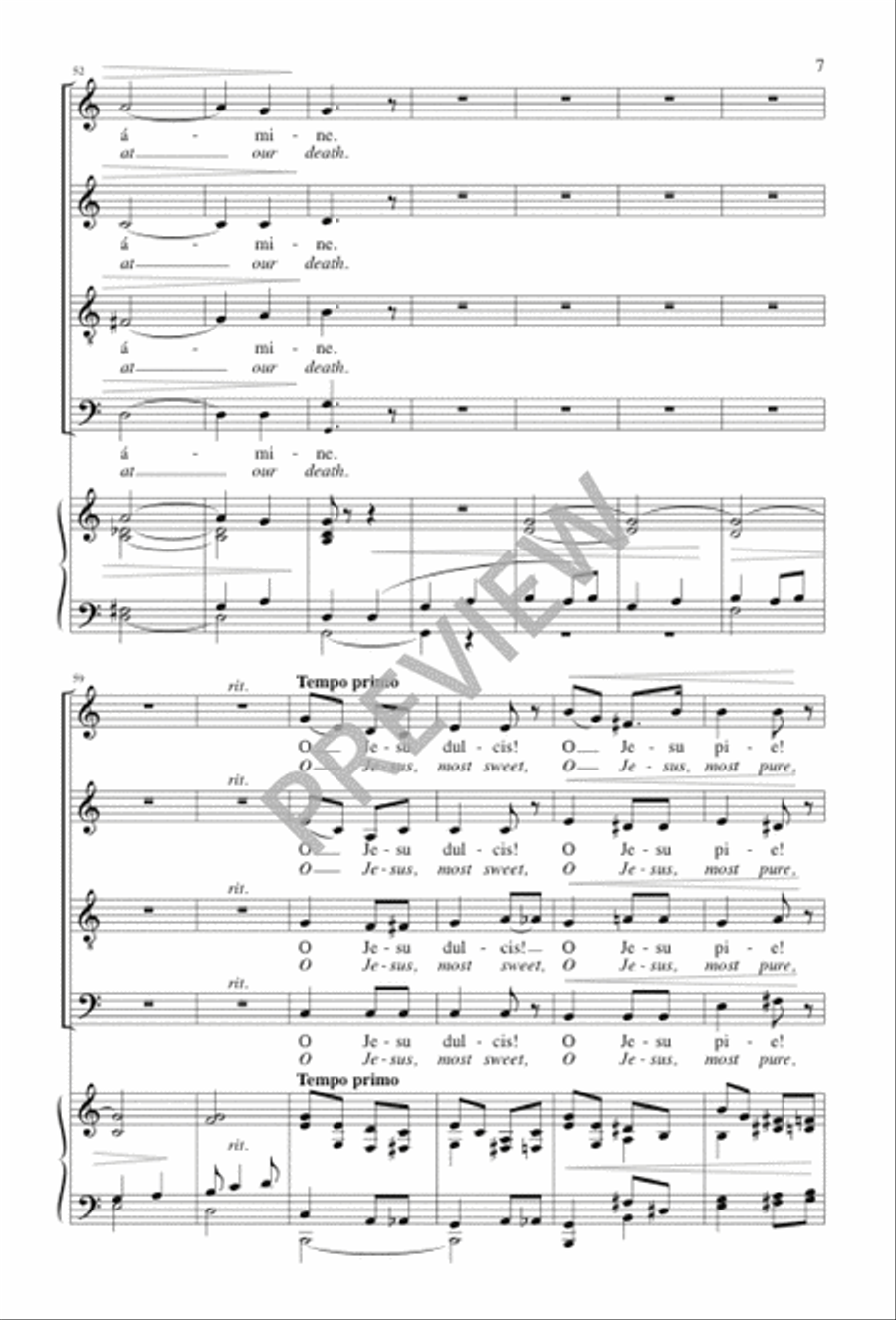 Ave verum corpus 4-Part scores gallery preview page 8