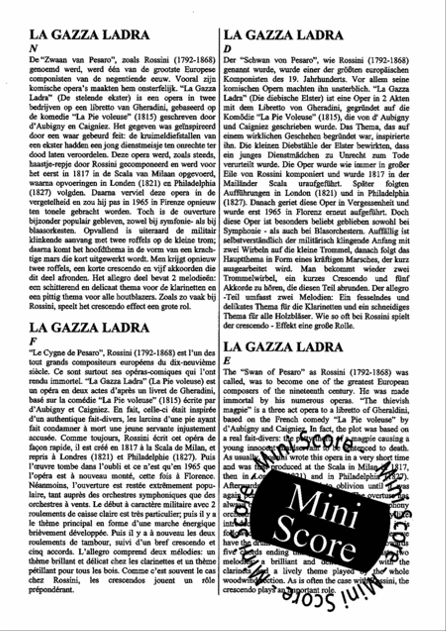 La Gazza Ladra La Gazza Ladra Concert Band scores gallery preview page 71