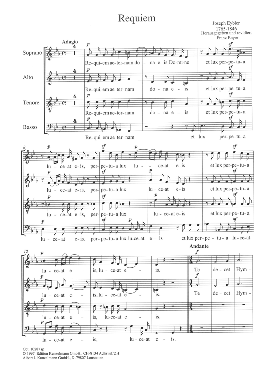 Requiem Choir scores gallery preview page 1