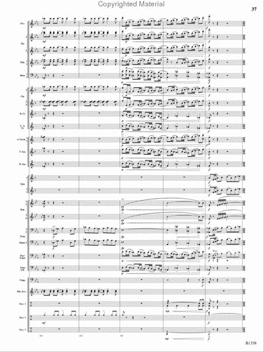 Rock Springs Saga Rock Springs Saga Concert Band scores gallery preview page 35