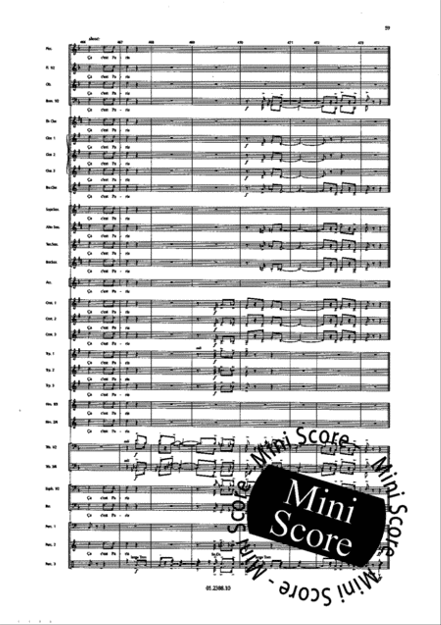 Paris Chansons Concert Band scores gallery preview page 65