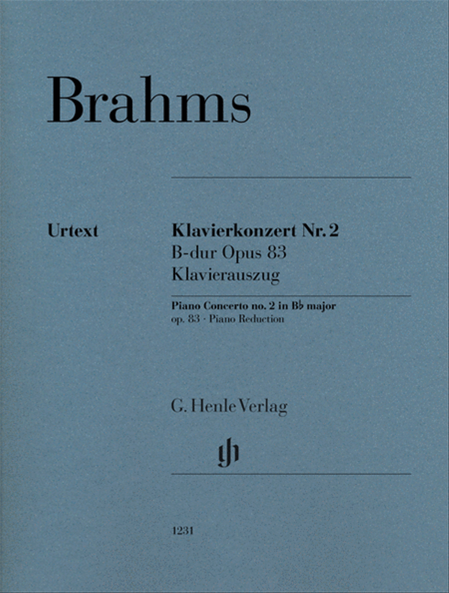 Book cover for Piano Concerto No. 2 in B-flat Major, Op. 83