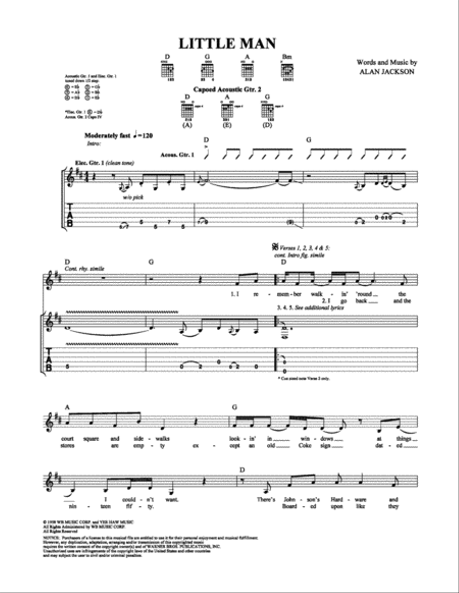 Little Man Electric Guitar scores gallery preview page 1
