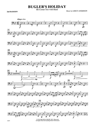 Bugler's Holiday (with Cornet Trio): 2nd Bassoon