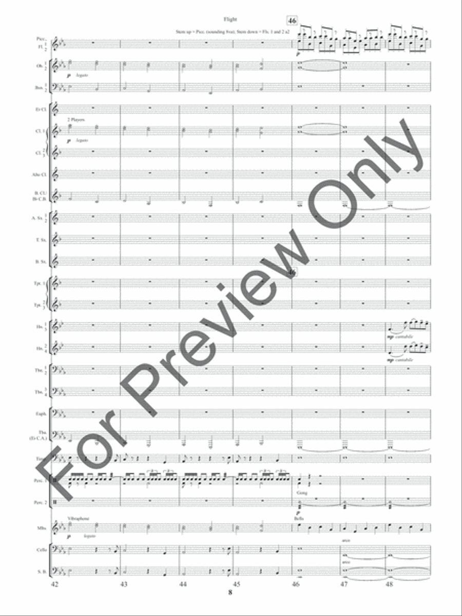 Flight (Score) Concert Band scores gallery preview page 11