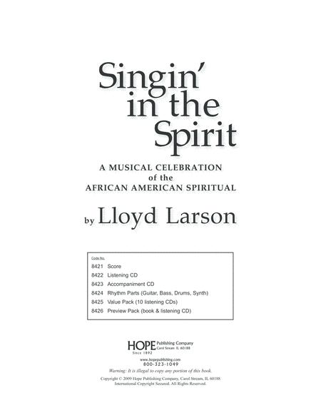 Singin' in the Spirit: A Musical Celebration of the African American Spiritual