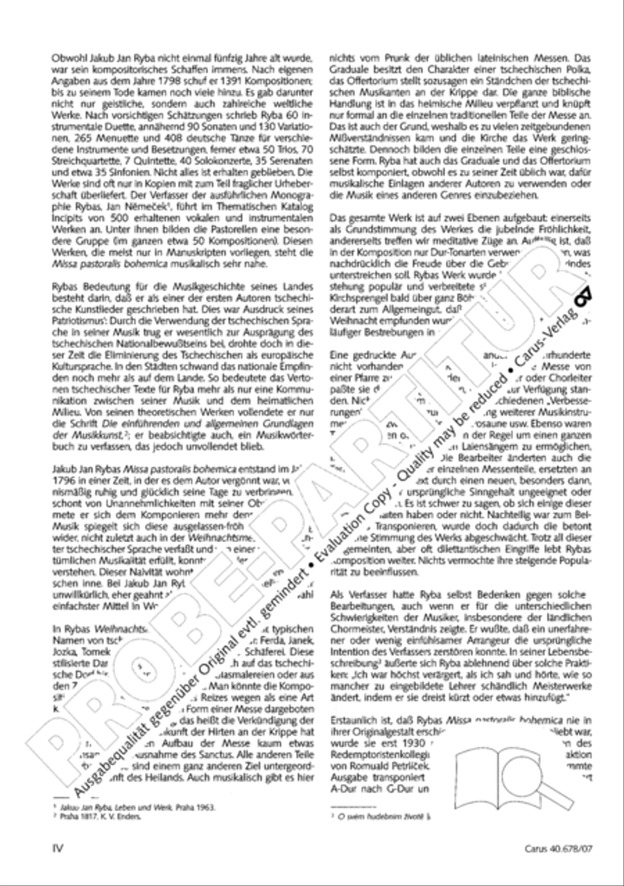 Missa pastoralis bohemica 4-Part scores gallery preview page 5