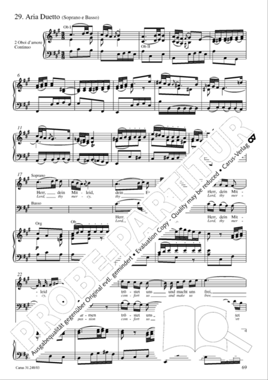 Christmas oratorio (Weihnachtsoratorium, Teile I-III) 4-Part scores gallery preview page 74