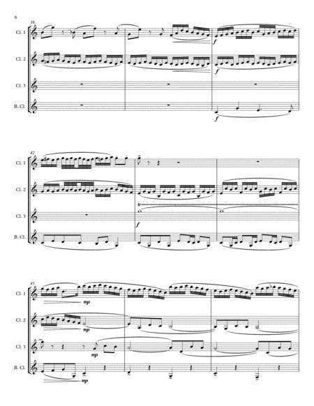 Little Fugue in G Minor, BWV 578 for Clarinet Quartet or Choir image number null