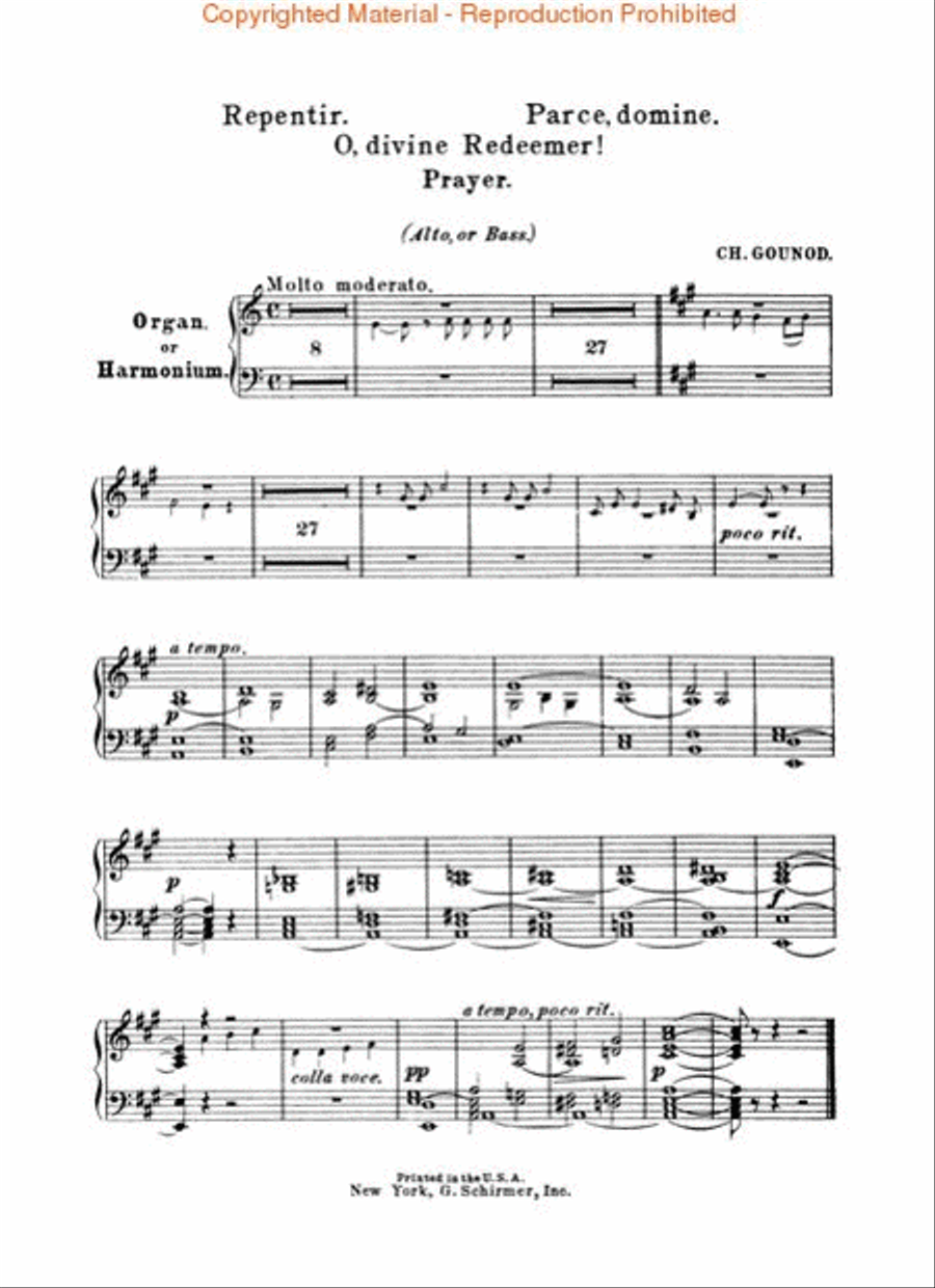 O Divine Redeemer O Divine Redeemer Voice scores gallery preview page 3