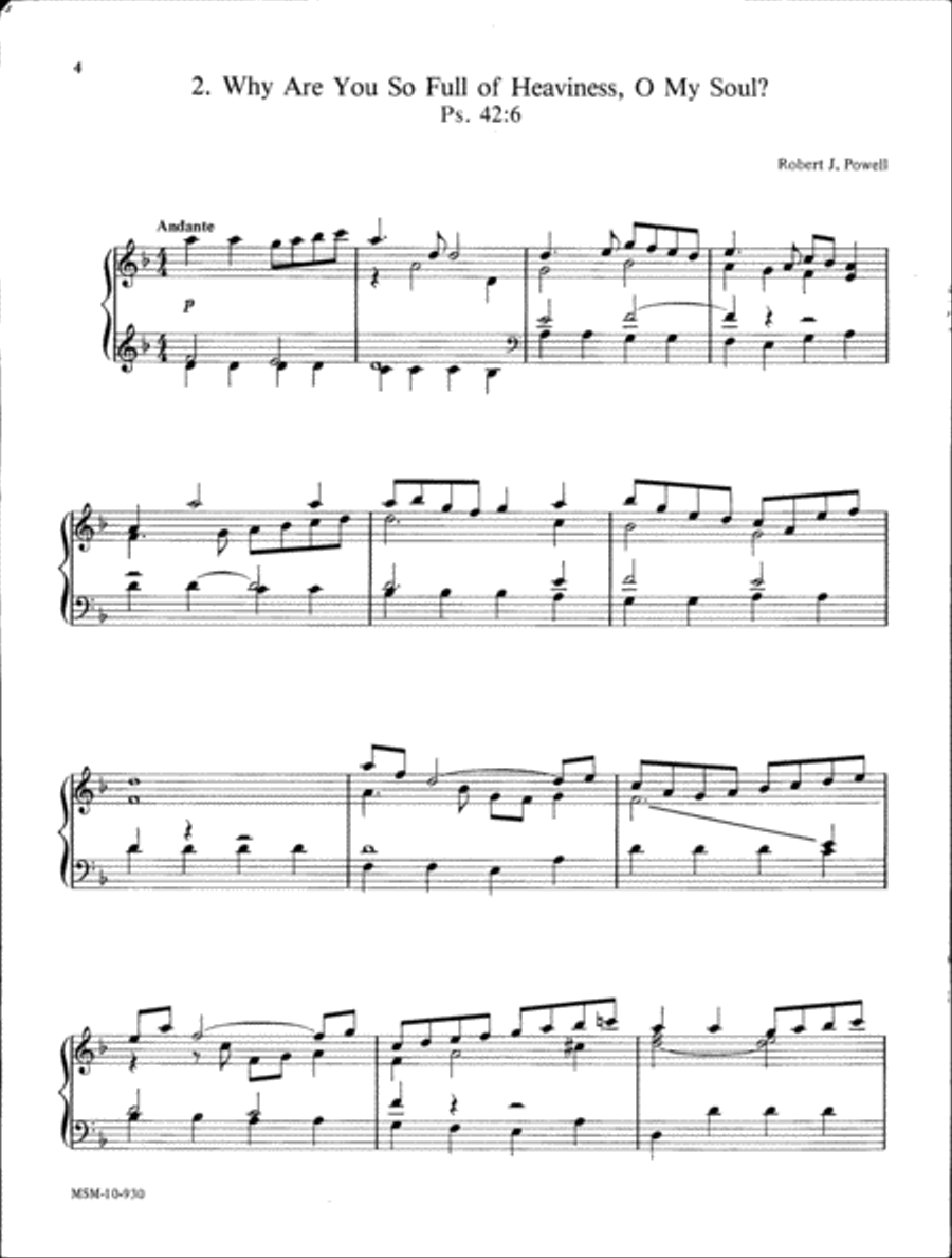 Three Psalm Preludes Organ scores gallery preview page 3