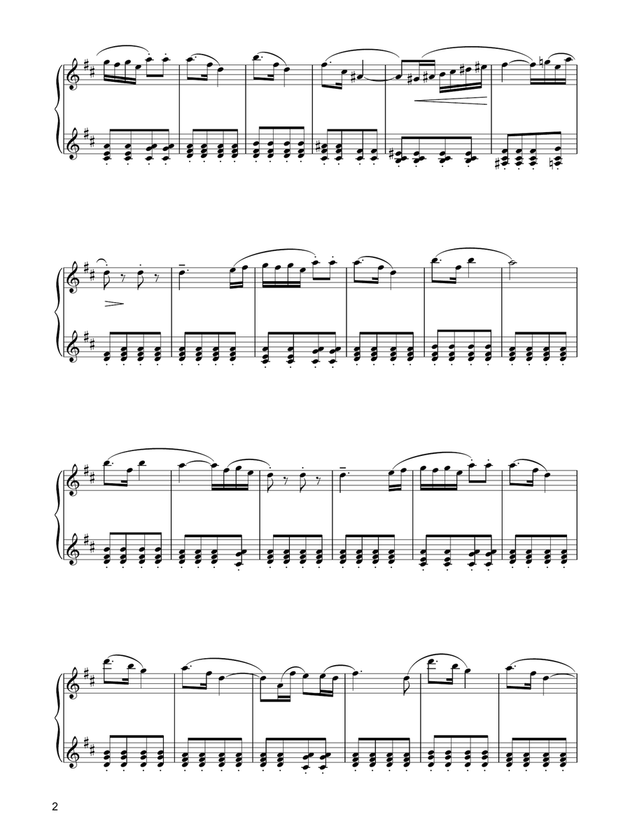 Czardas (from Coppelia) Piano Solo scores gallery preview page 2