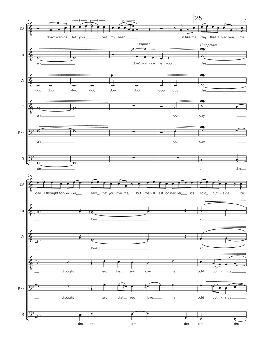 Heartbreak Anniversary A Cappella scores gallery preview page 3