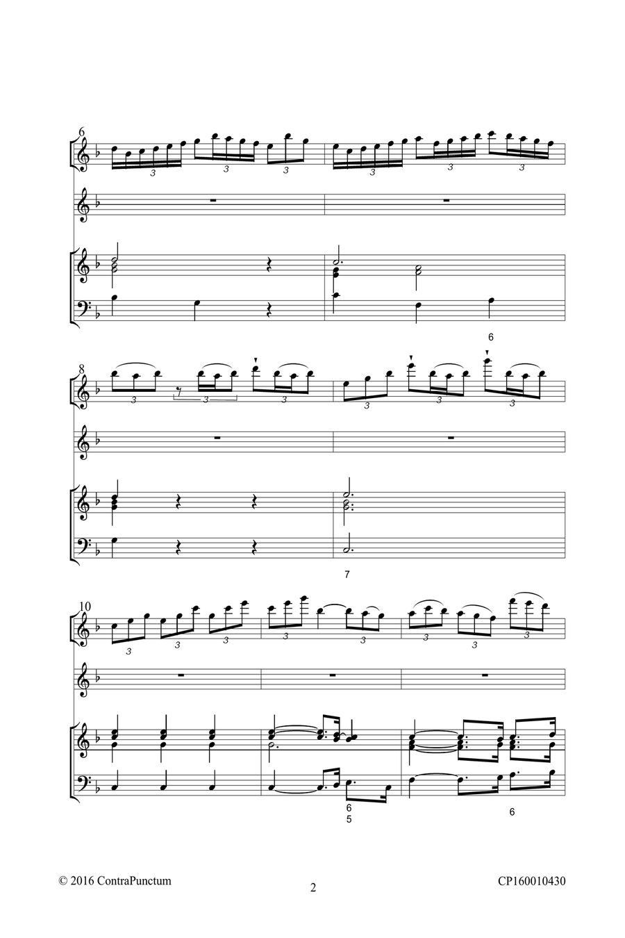 Harmonischer Gottesdienst TWV 1:941 In gering- und rauhen Schalen Recorder scores gallery preview page 6