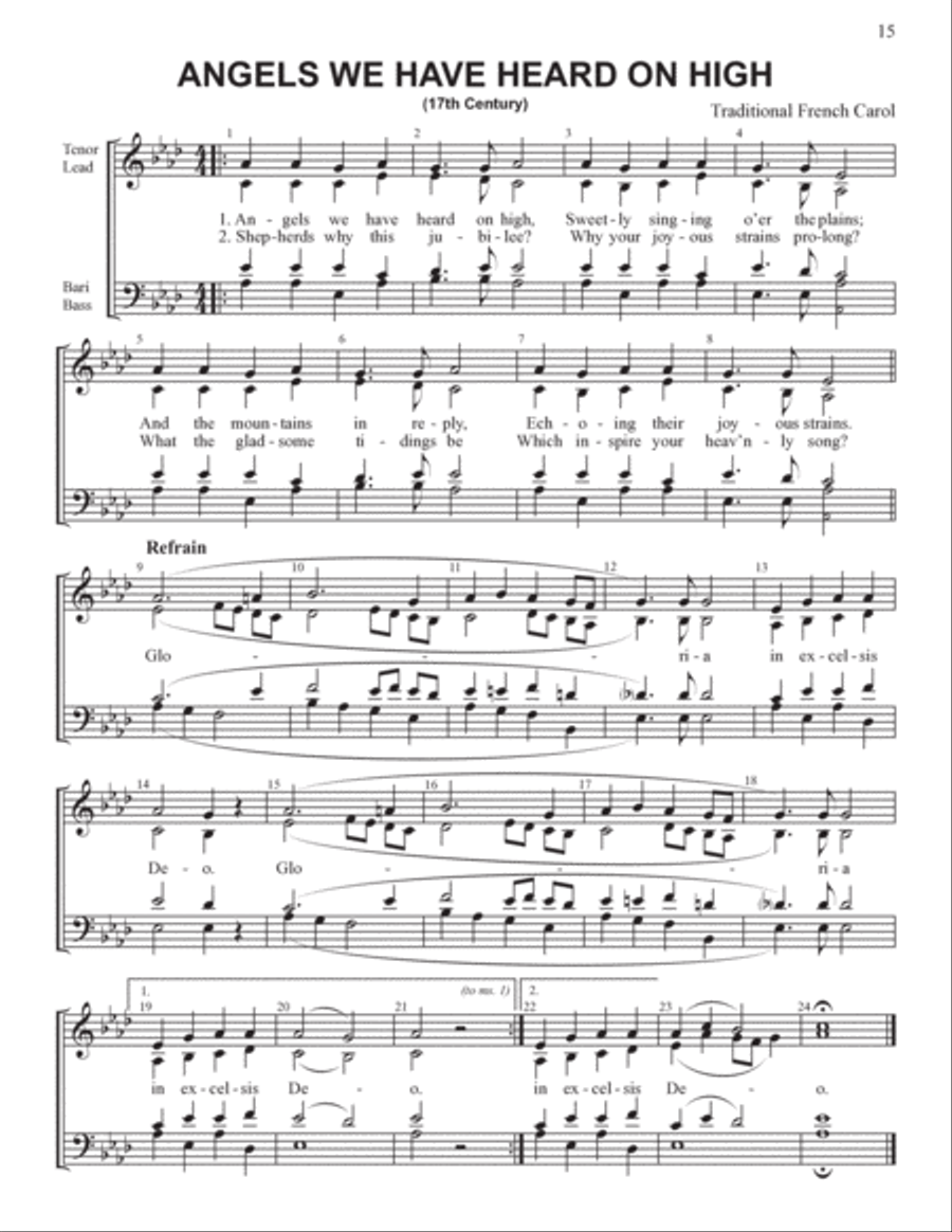 Yuletide Favorites (Volume I) 4-Part scores gallery preview page 15
