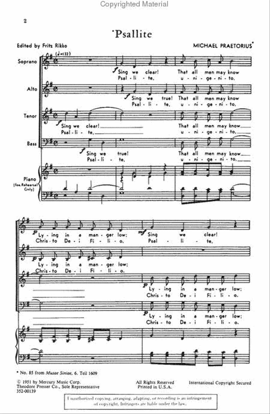 Psallite Psallite 4-Part scores gallery preview page 2