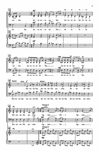 Agnus Dei - SAB (Vocal Score) image number null