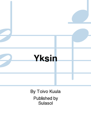 Book cover for Yksin