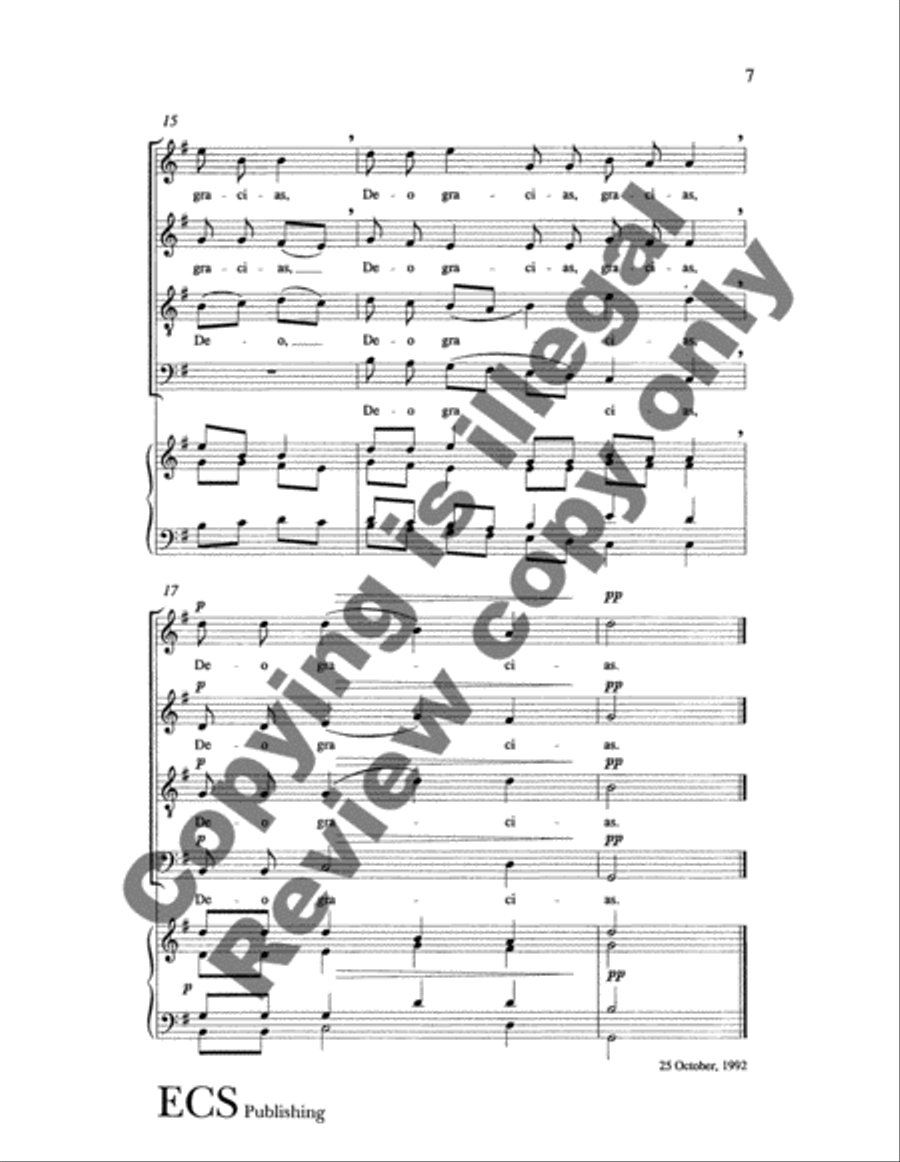 Adam lay ybounden 4-Part scores gallery preview page 5