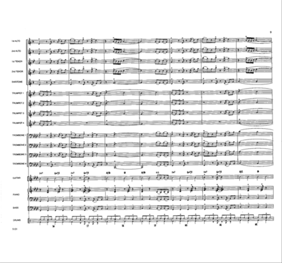 Vertigo Jazz Ensemble scores gallery preview page 10