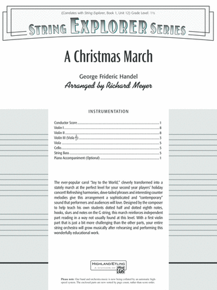 A Christmas March: Score