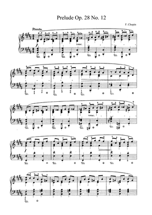 Chopin Prelude Op. 28 No. 12 in G Sharp Minor