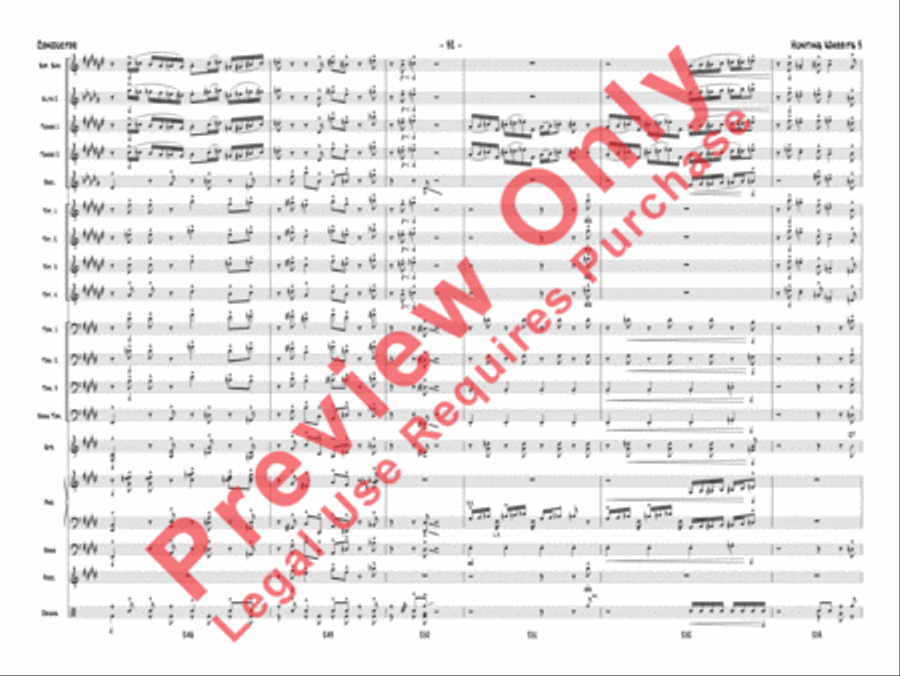 Hunting Wabbits 3 (Get Off My Lawn) Jazz Ensemble scores gallery preview page 35