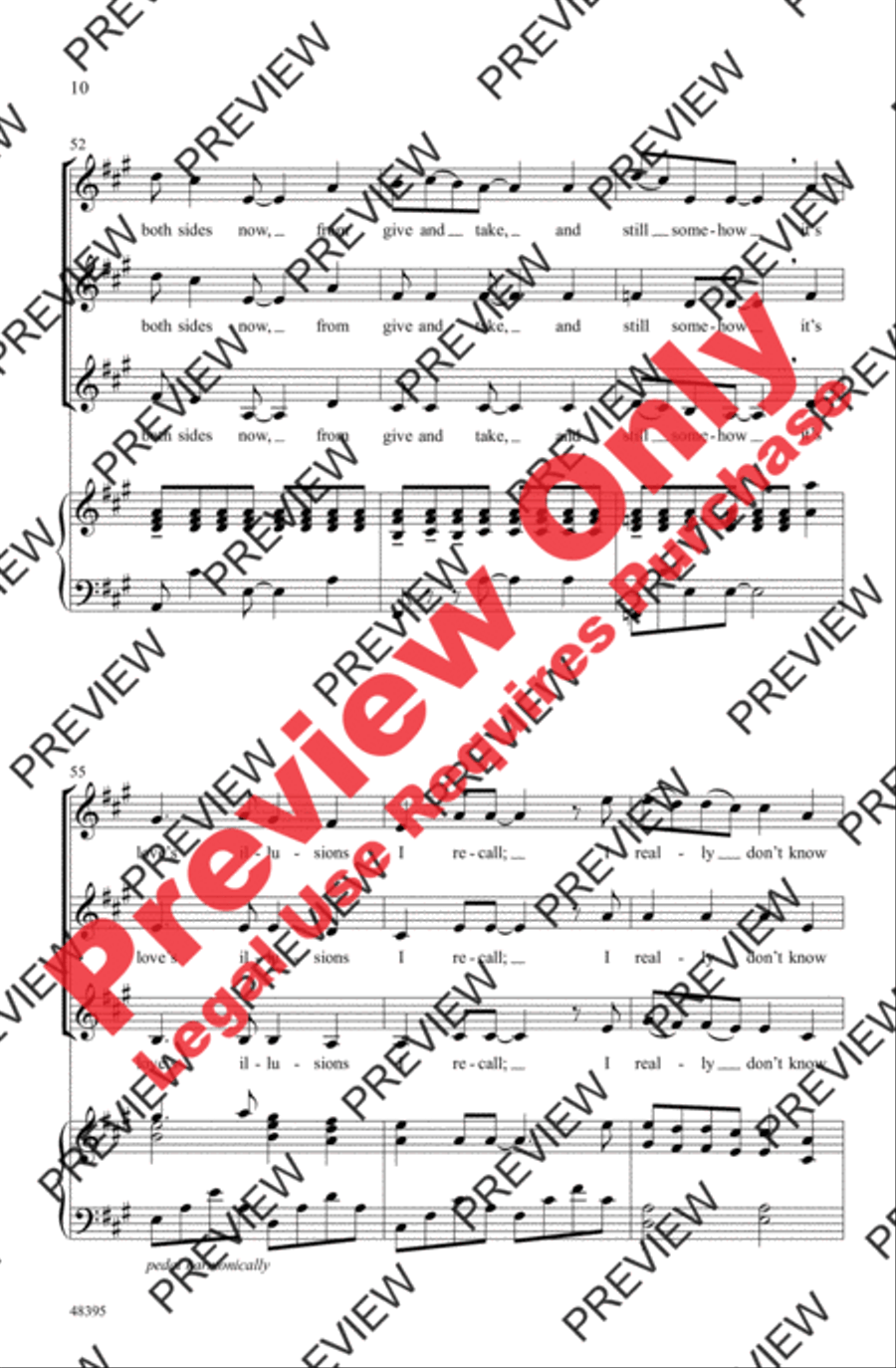 Both Sides Now Women's Choir scores gallery preview page 10