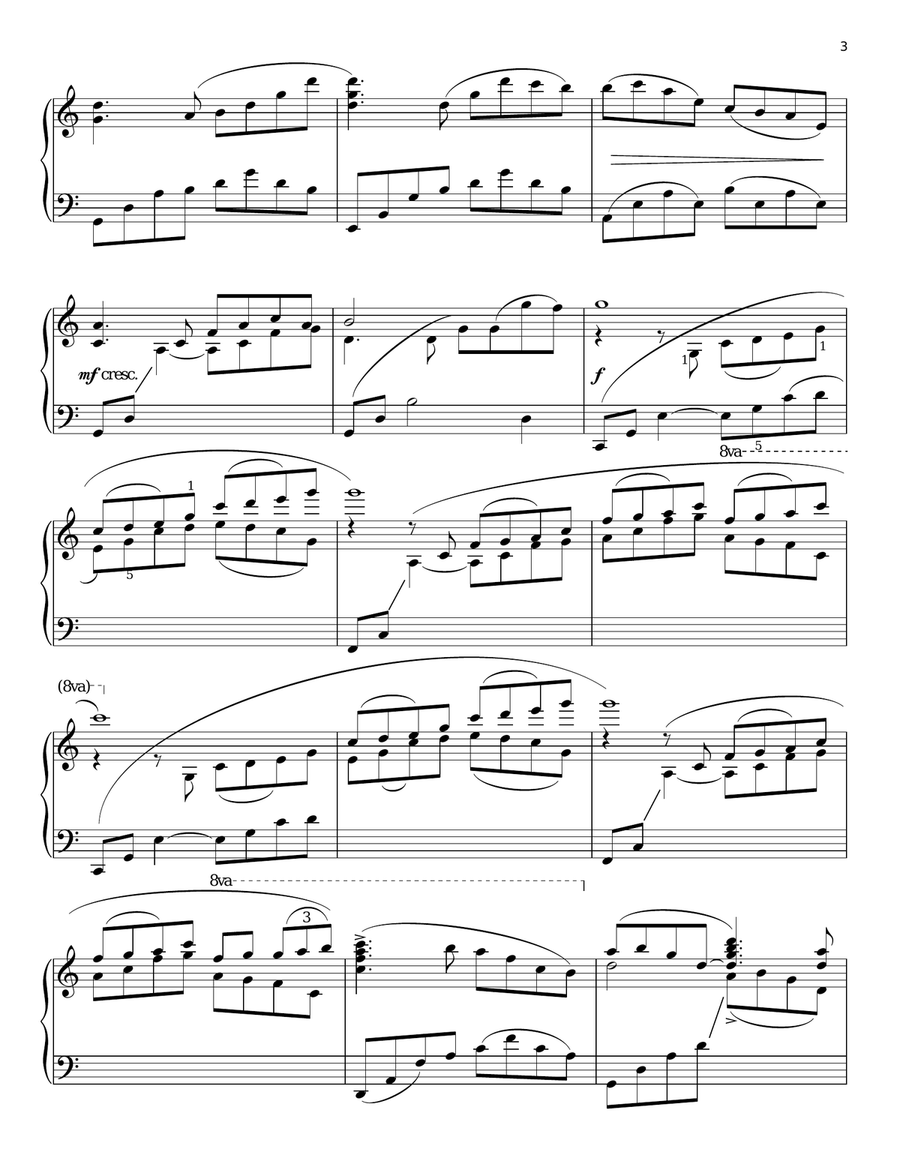 The Velocity Of Love The Velocity Of Love Piano Solo scores gallery preview page 3