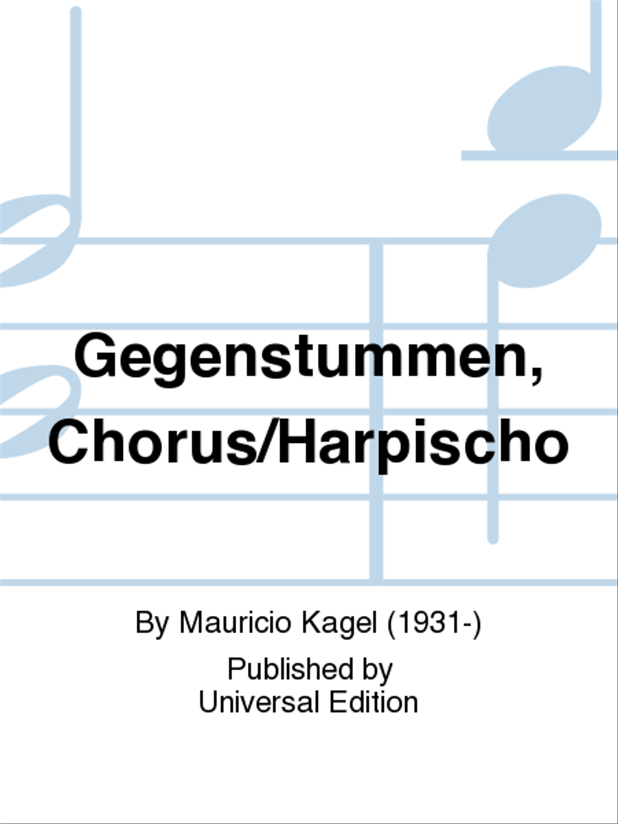 Gegenstummen, Chorus/Harpischo Choir scores gallery preview page 1
