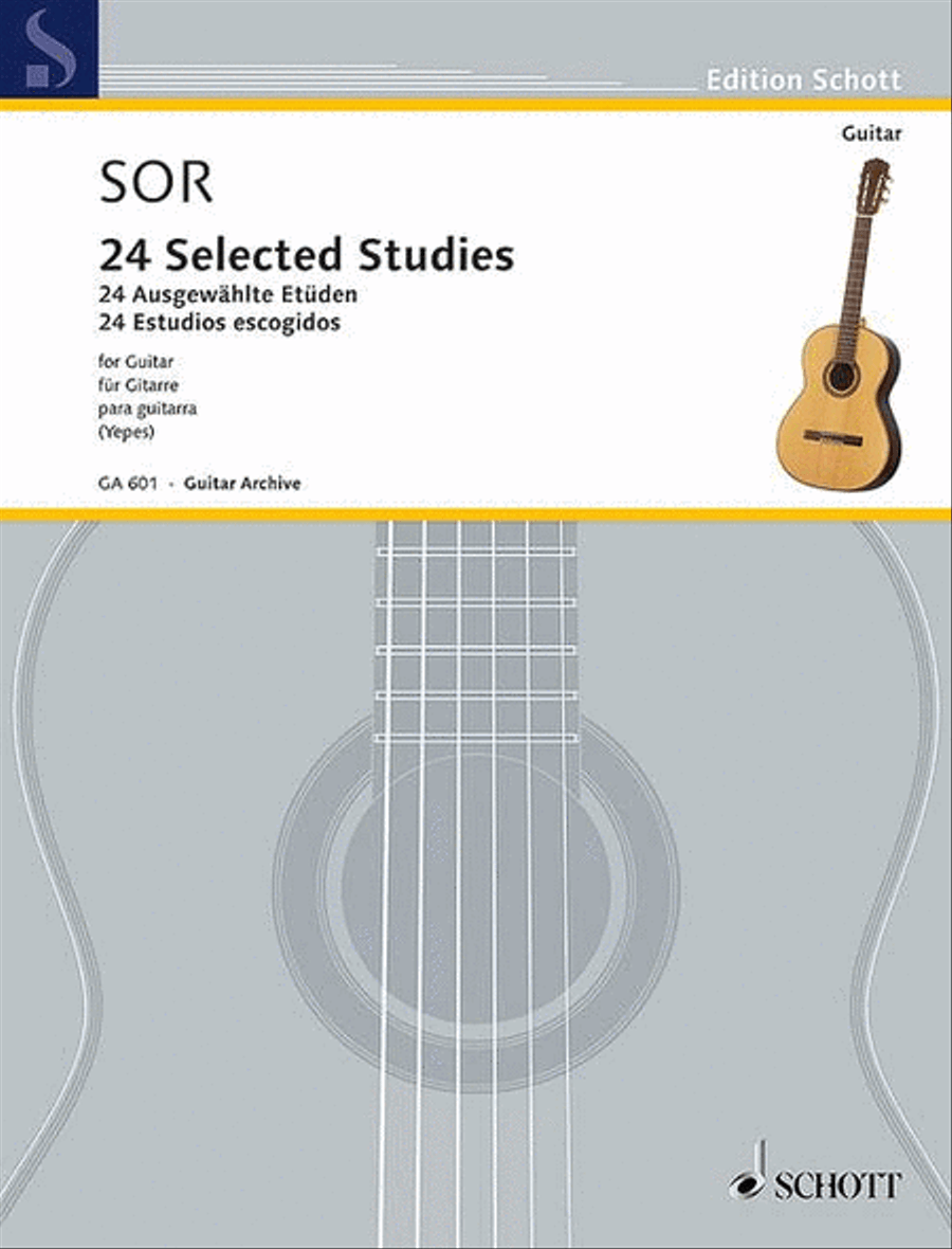 24 Selected Studies 24 Selected Studies Classical Guitar scores gallery preview page 1