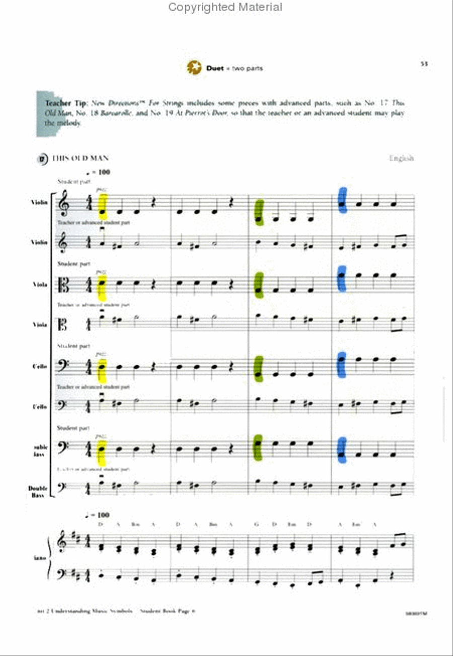 New Directions for Strings (Teacher's Manual Book I) Chamber Orchestra scores gallery preview page 4