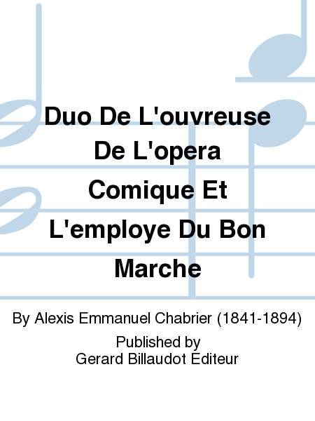 Duo De L'Ouvreuse De L'Opera Comique Et L'Employe Du Bon Marche