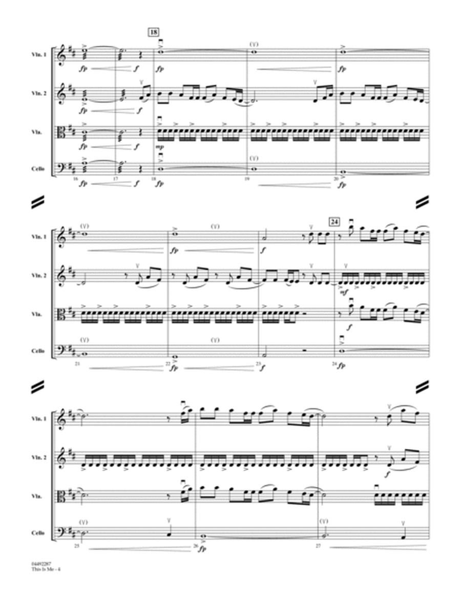 This Is Me (from The Greatest Showman) (arr. James Kazik)- Cello - Conductor Score (Full Score)