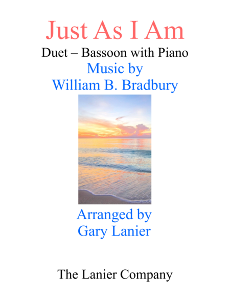 Gary Lanier: JUST AS I AM (Duet – Bassoon & Piano with Parts) image number null