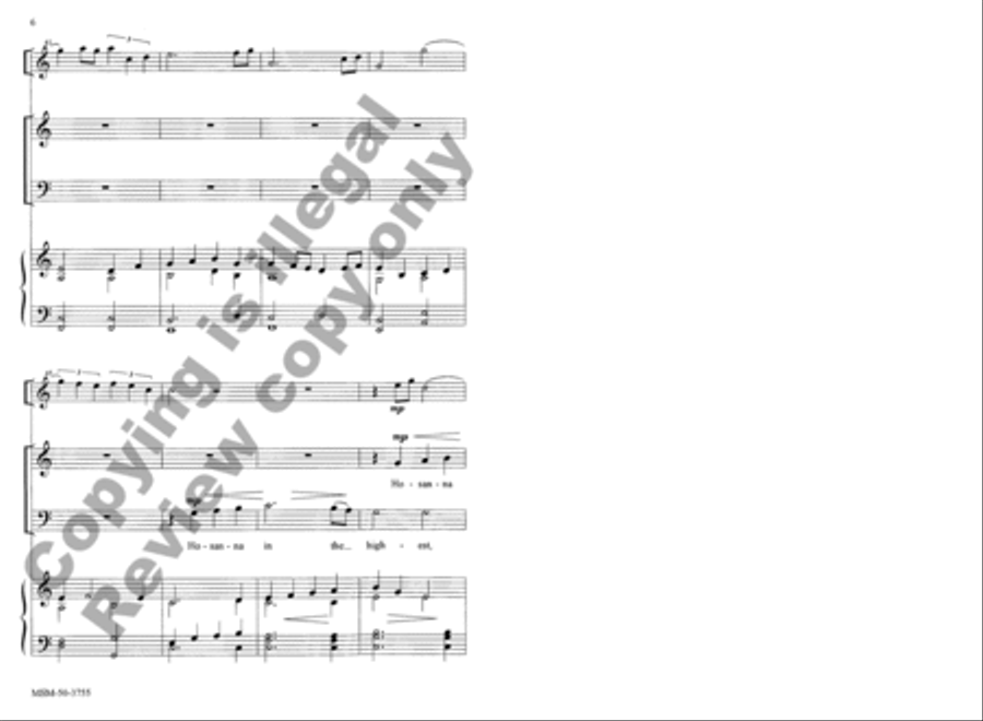 Hosanna in the Highest Hosanna in the Highest SSA scores gallery preview page 6