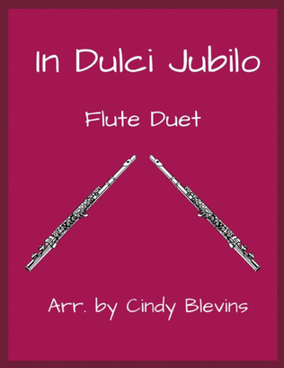 Book cover for In Dulci Jubilo, for Flute Duet