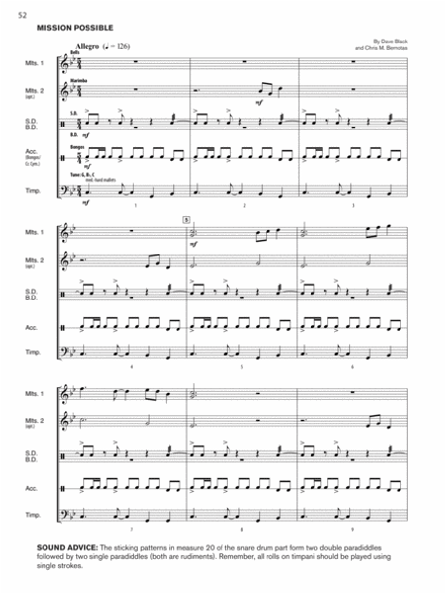 Sound Percussion Ensembles Percussion Ensemble scores gallery preview page 4