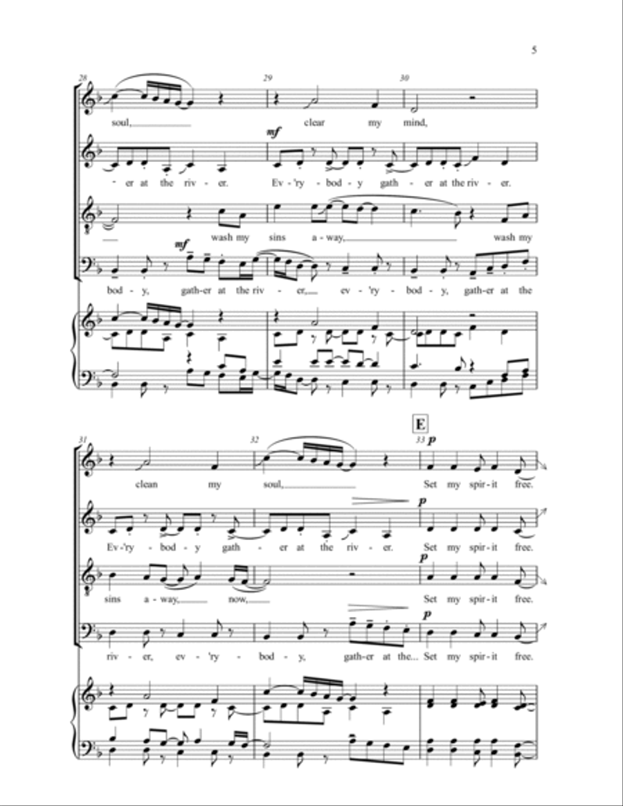 Gather at the River 4-Part scores gallery preview page 4