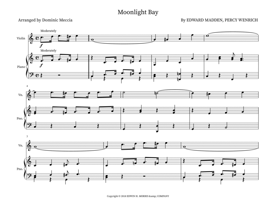 Moonlight Bay Moonlight Bay String Duet scores gallery preview page 1