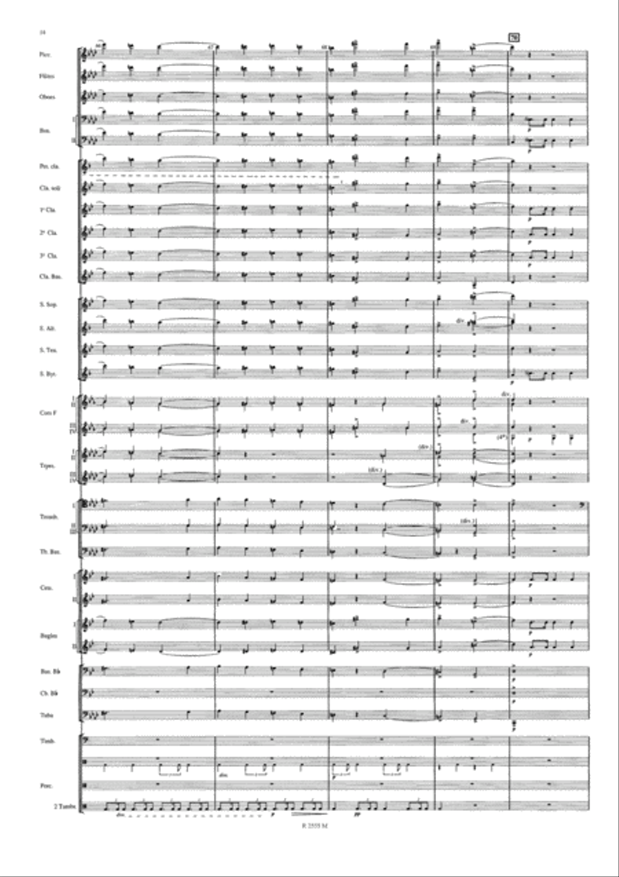Symphonie Funebre et Triomphale Concert Band scores gallery preview page 15