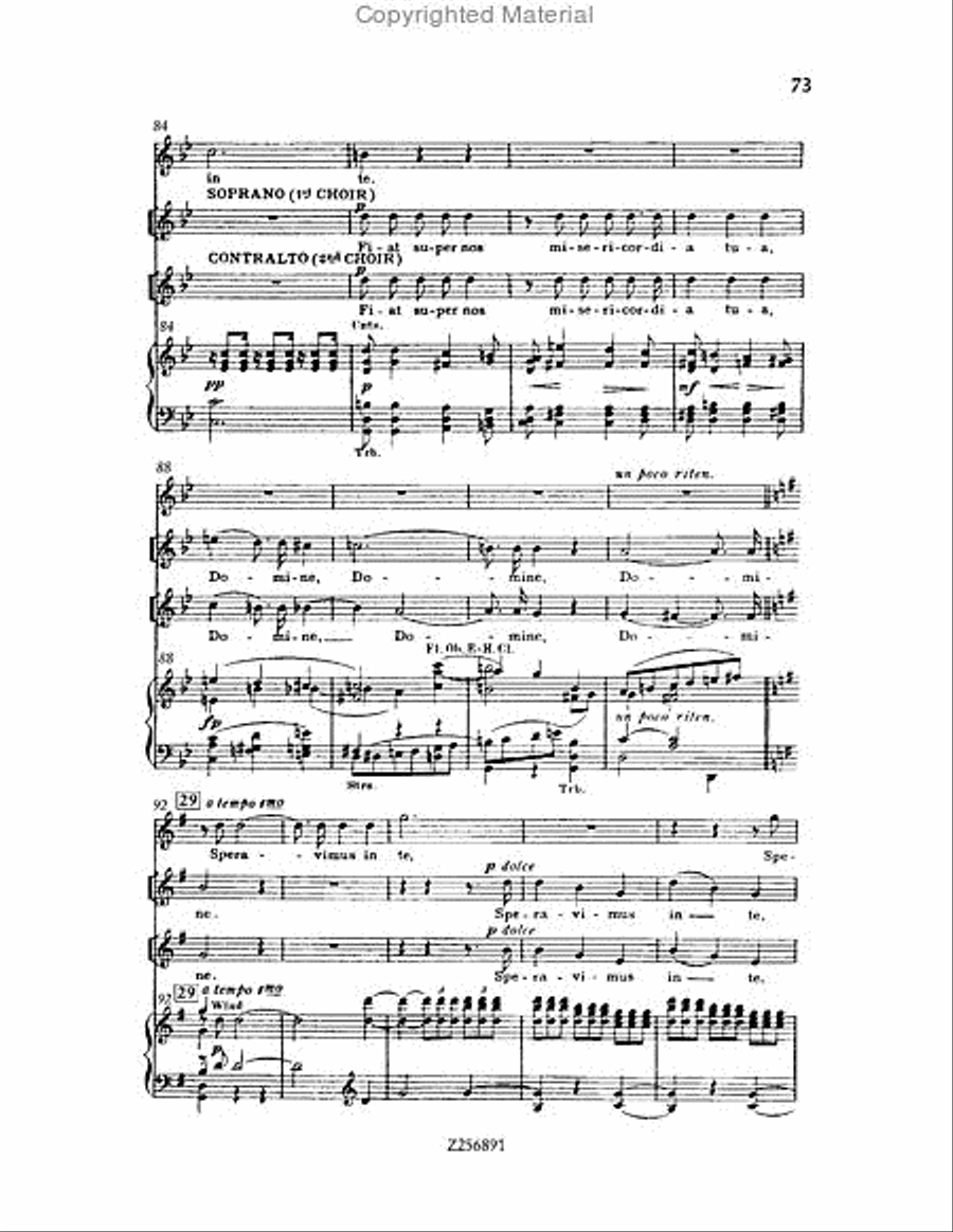 Te Deum, H 118 Choir scores gallery preview page 73