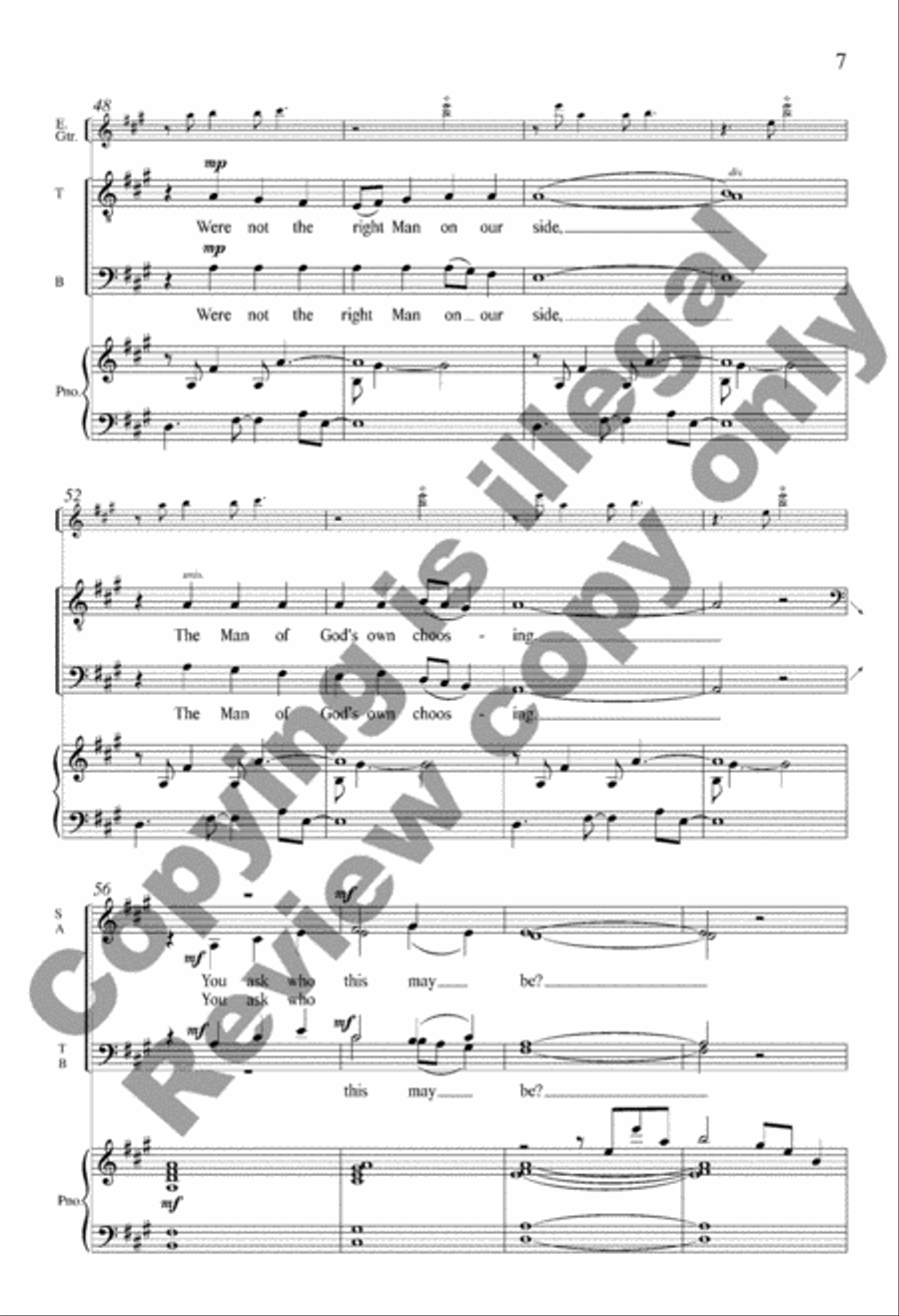 A Mighty Fortress Is Our God (SATB/Guitar/Piano Score) image number null