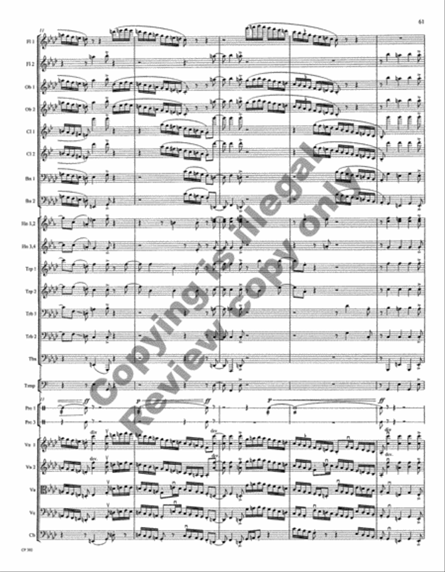 Symphony No. 1 Full Orchestra scores gallery preview page 165