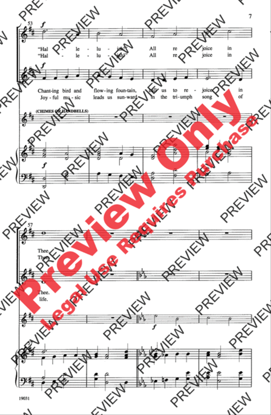 Hallelujah! Hallelujah! Unison Choir scores gallery preview page 7